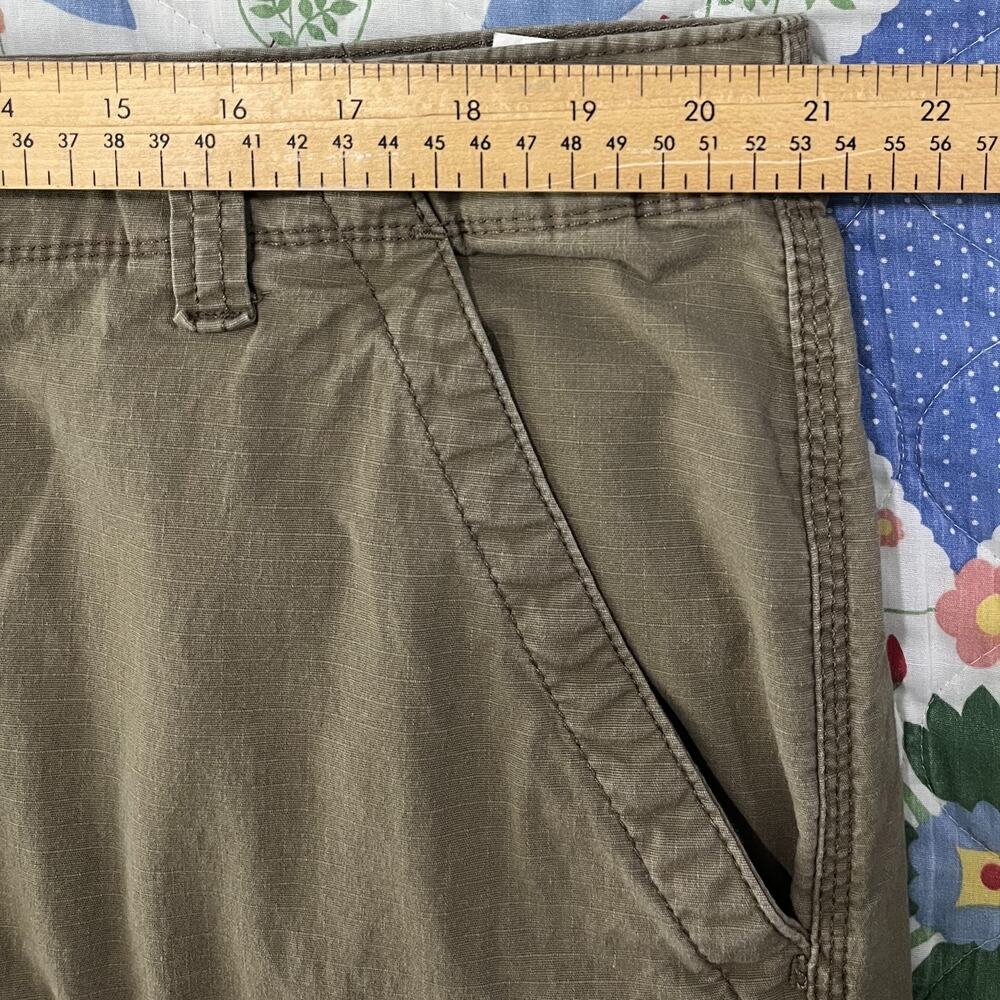Wrangler Relaxed Fit Cargo Pants Mens 42x31 Cotton Spandex Stretch Utility Green - Picture 12 of 14